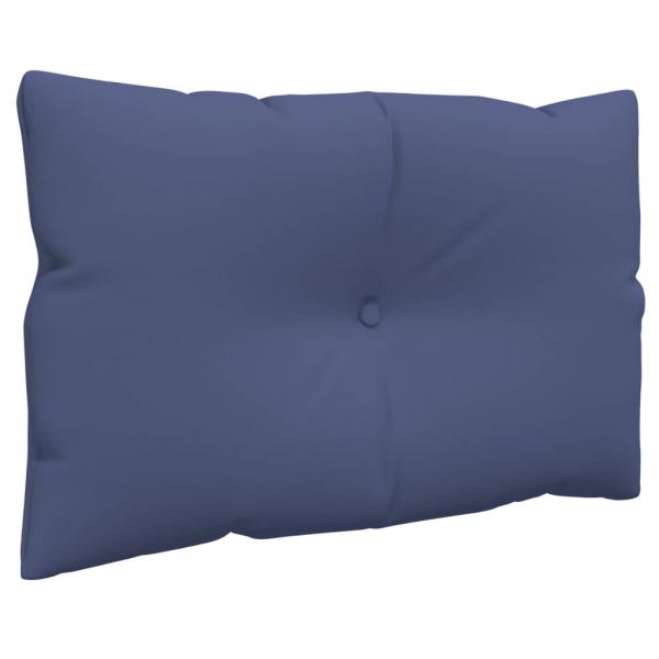 Palettenkissen-Set Marineblau 60x38x13 cm Stoff