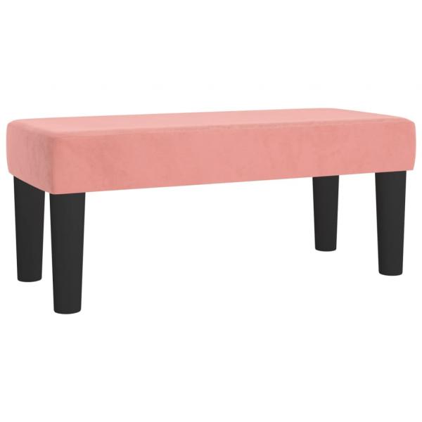 Boxspringbett mit Matratze Rosa 120x190 cm Samt