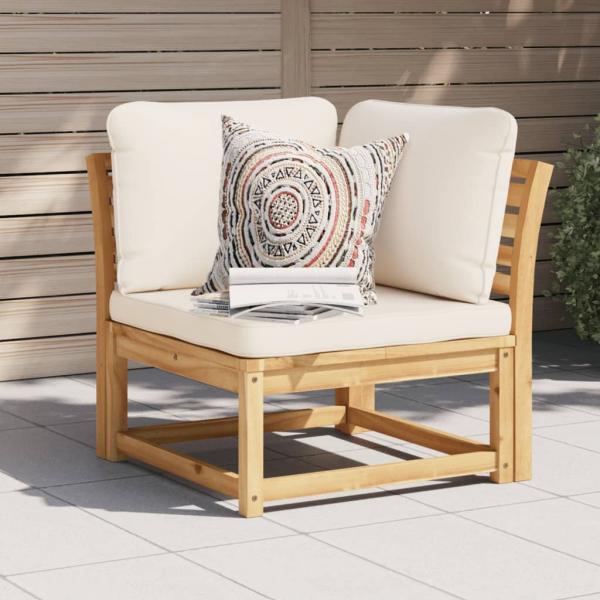 ARDEBO.de - Garten-Ecksofa mit Kissen 73x73x65 cm Massivholz Akazie