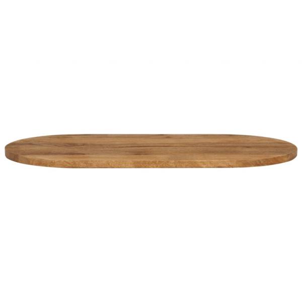 Tischplatte 140x50x3,8 cm Oval Massivholz Mango