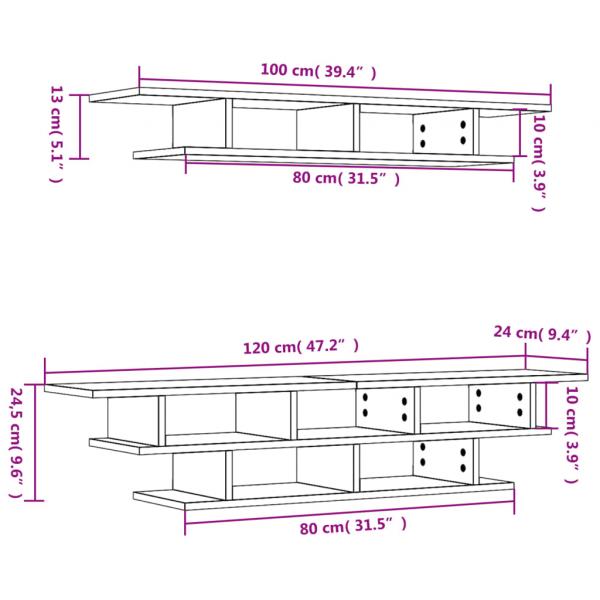 Wohnwand Weiß Holzwerkstoff