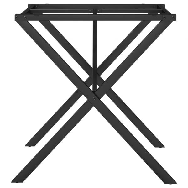 Esstisch-Gestell in X-Form 60x60x73 cm Gusseisen