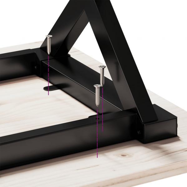 Esstisch-Gestell in X-Form 60x50x73 cm Gusseisen