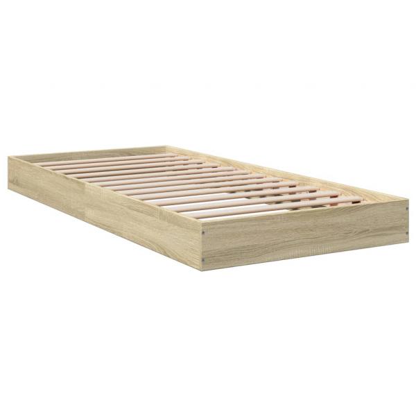 Bettgestell Sonoma-Eiche 90x200 cm Holzwerkstoff