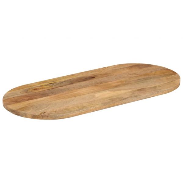 ARDEBO.de - Tischplatte 100x40x2,5 cm Oval Massivholz Mango