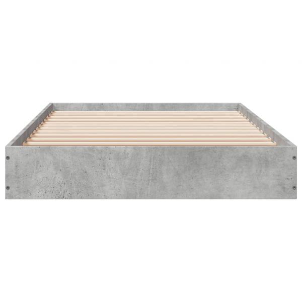 Bettgestell Betongrau 75x190 cm Holzwerkstoff