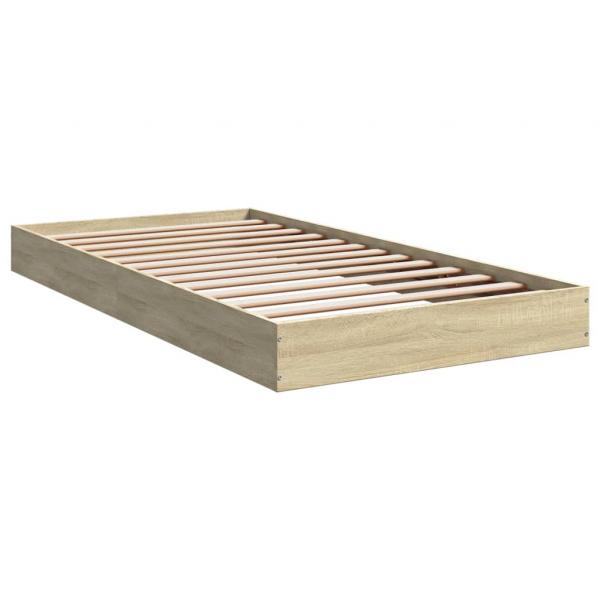 Bettgestell Sonoma-Eiche 90x190 cm Holzwerkstoff