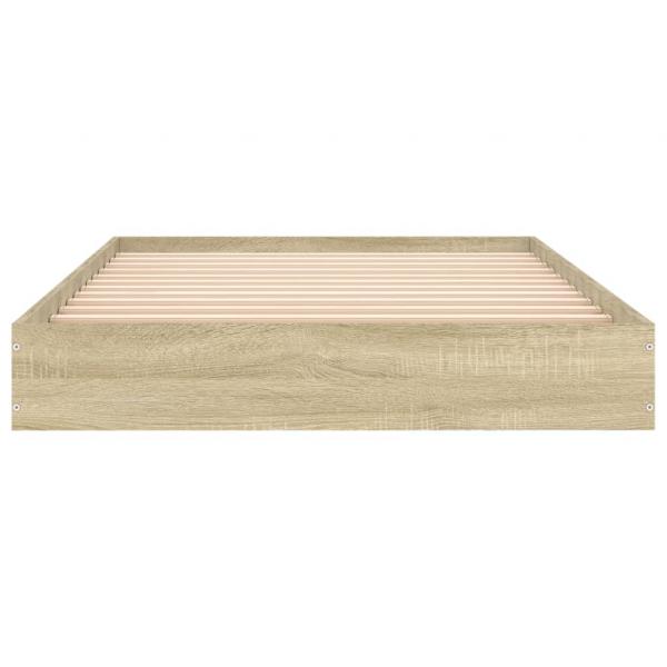 Bettgestell Sonoma-Eiche 90x190 cm Holzwerkstoff