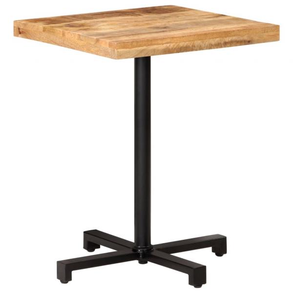 Bistrotisch Quadratisch 60x60x75 cm Raues Mangoholz 