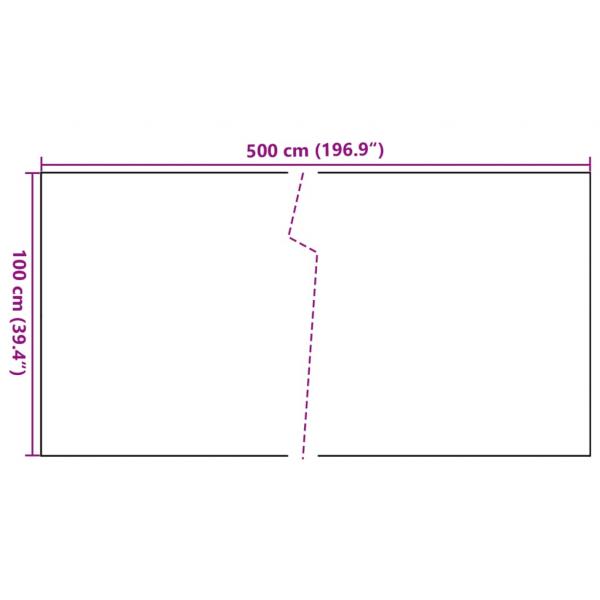 Balkon-Sichtschutz Anthrazit 500x100 cm Poly Rattan