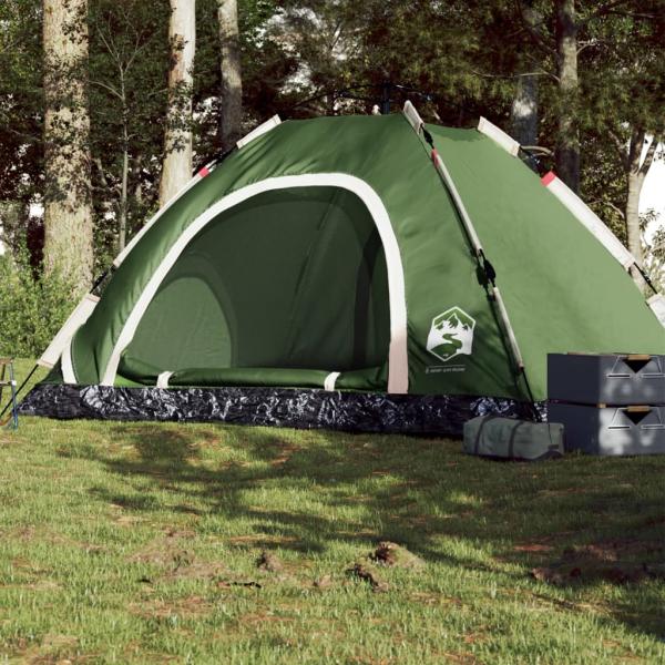 ARDEBO.de - Campingzelt 5 Personen Grün Quick Release