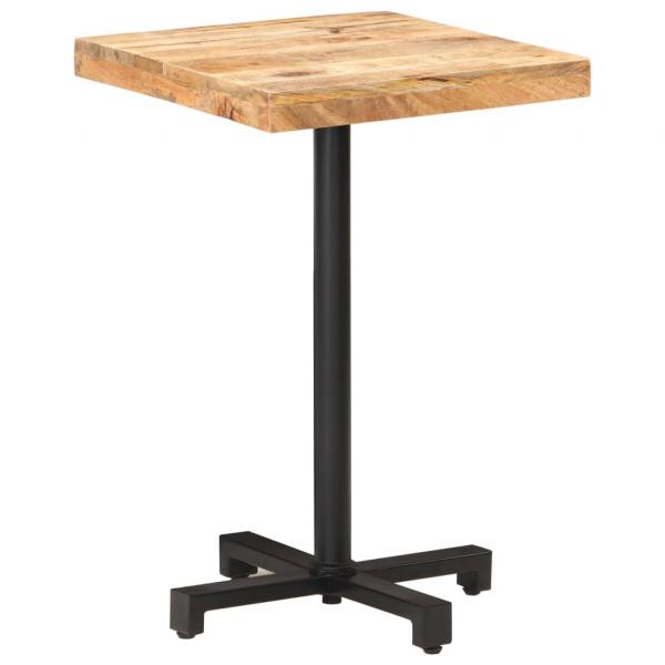 Bistrotisch Quadratisch 50x50x75 cm Raues Mangoholz 