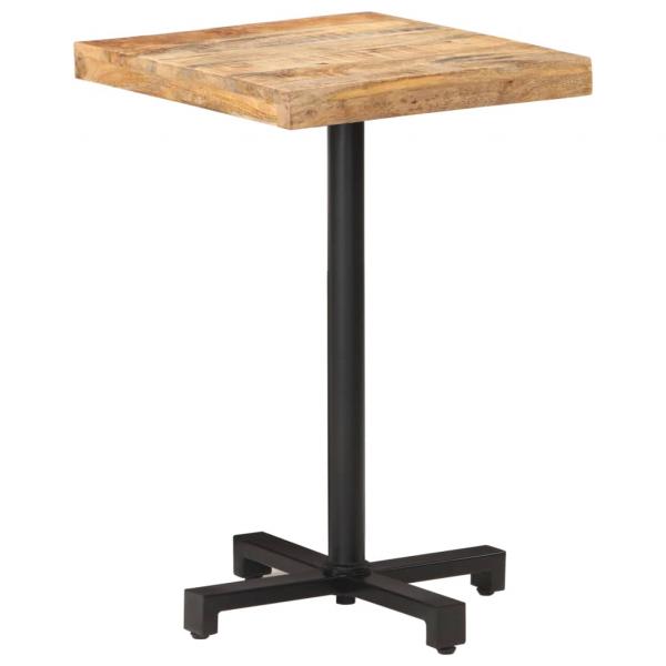 Bistrotisch Quadratisch 50x50x75 cm Raues Mangoholz 