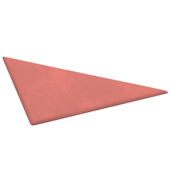 Wandpaneele 12 Stk. Rosa 30x30 cm Samt 0,54 m²