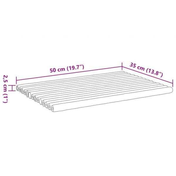 Badematten 2 Stk. 50x35 cm Bambus