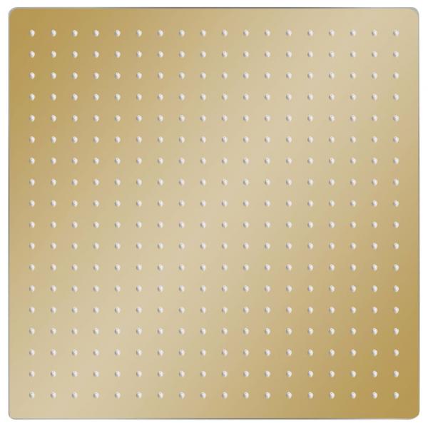 Regenbrause Edelstahl 50x50 cm Quadrat Golden