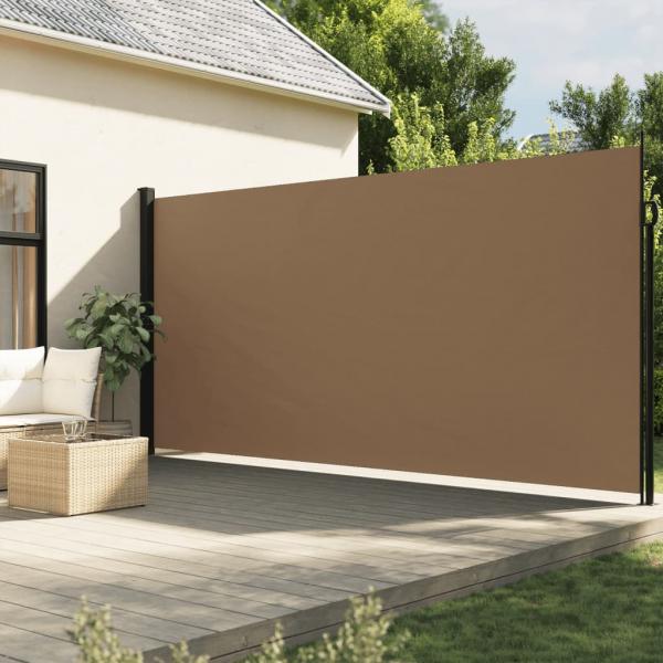 ARDEBO.de - Seitenmarkise Ausziehbar Taupe 220x600 cm