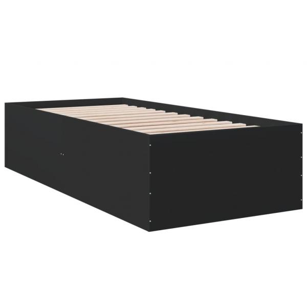 Bettgestell Schwarz 90x190 cm Holzwerkstoff