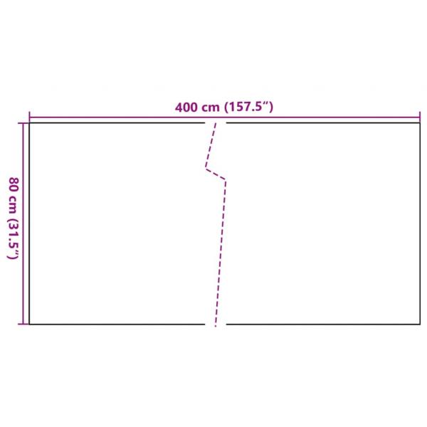 Balkon-Sichtschutz Anthrazit 400x80 cm Poly Rattan