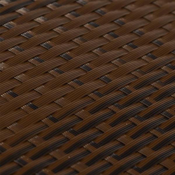 Balkon-Sichtschutz Braun und Schwarz 300x100 cm Poly Rattan