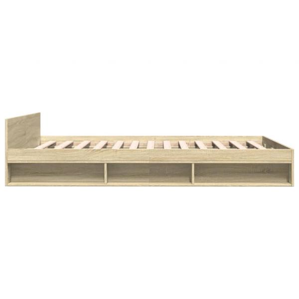 Bettgestell mit Schubladen Sonoma-Eiche 140x190cm Holzwerkstoff