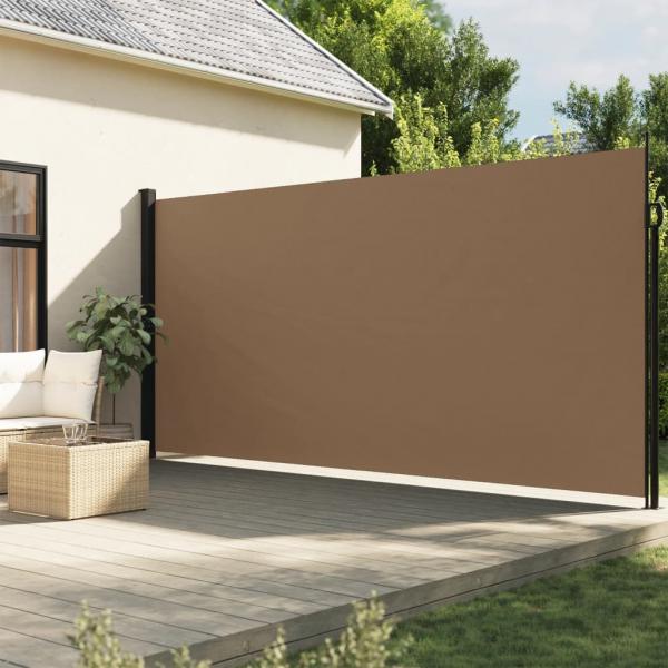 ARDEBO.de - Seitenmarkise Ausziehbar Taupe 200x500 cm