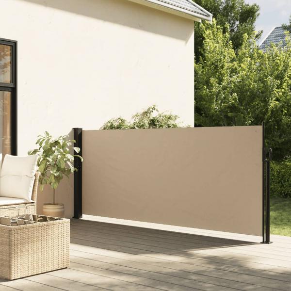 ARDEBO.de - Seitenmarkise Ausziehbar Beige 140x600 cm