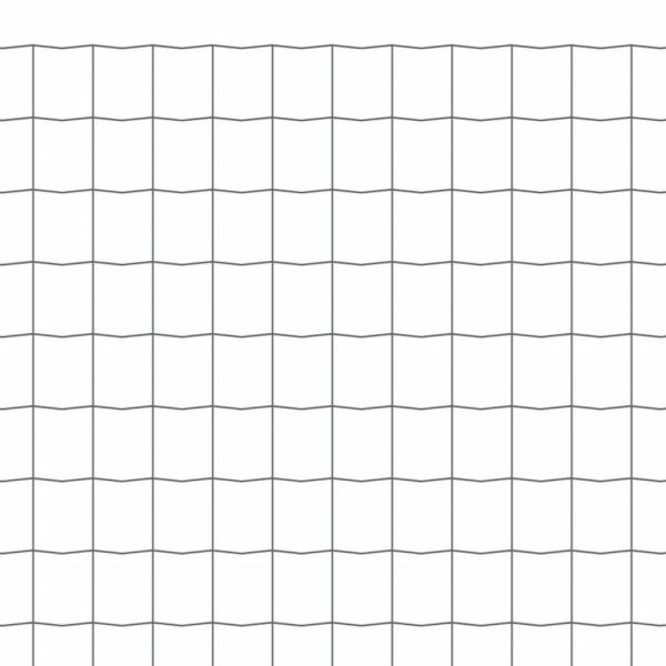 Eurozaun Stahl 10 x 0,8 m Grau