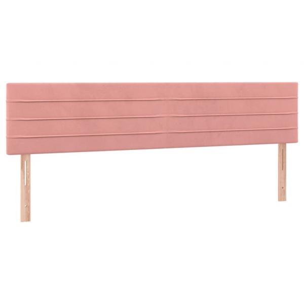 Boxspringbett mit Matratze Rosa 120x190 cm Samt