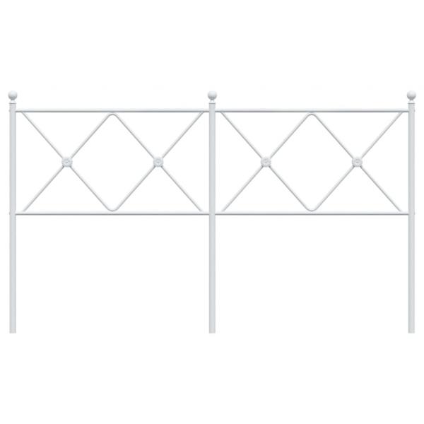 Kopfteil Metall Weiß 160 cm