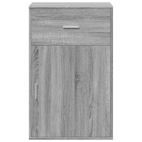 Beistellschrank Grau Sonoma 56,5x39x90 cm Holzwerkstoff