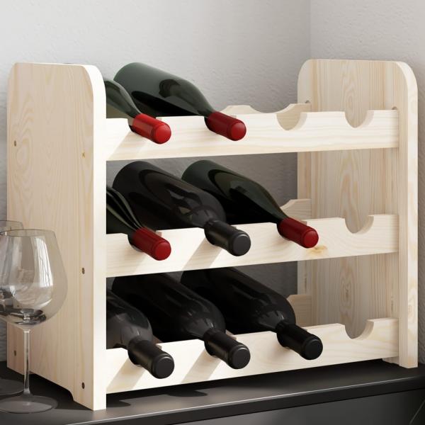 ARDEBO.de - Weinregal 43x25x37 cm Massivholz Kiefer