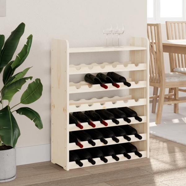 Weinregal mit Oberplatte 67,5x25x87 cm Massivholz Kiefer