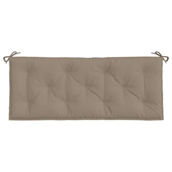 Gartenbank-Auflagen 2 Stk. Taupe 120x50x7 cm Oxford-Gewebe