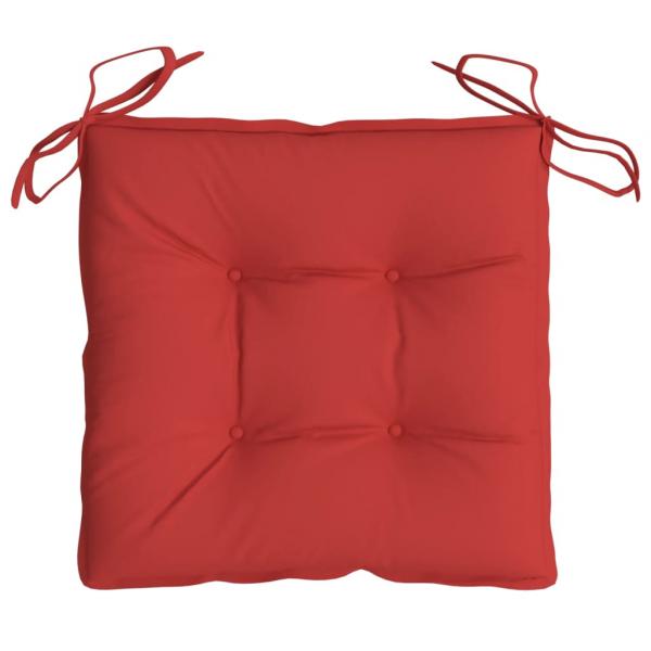 Stuhlkissen 6 Stk. Rot 40x40x7 cm Oxford-Gewebe