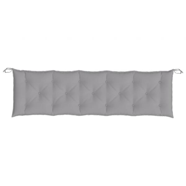 Gartenbank-Auflagen 2 Stk. Grau 180x50x7 cm Oxford-Gewebe