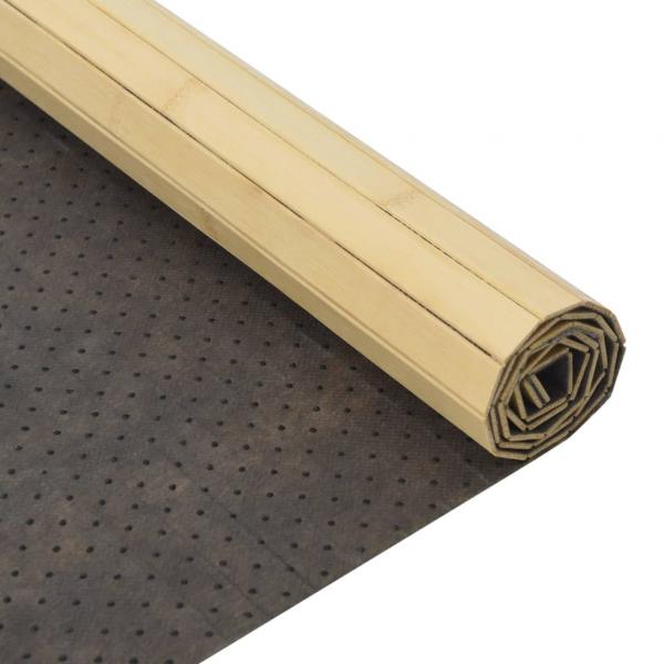 Teppich Rechteckig Hell Natur 60x100 cm Bambus