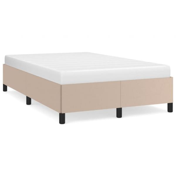 ARDEBO.de - Bettgestell Cappuccino-Braun 120x190 cm Kunstleder