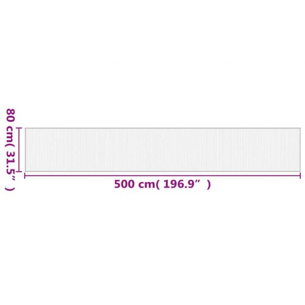 Teppich Rechteckig Natur 80x500 cm Bambus