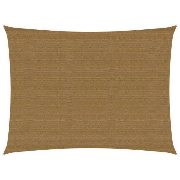 ARDEBO.de - Sonnensegel 160 g/m² Taupe 3x4,5 m HDPE