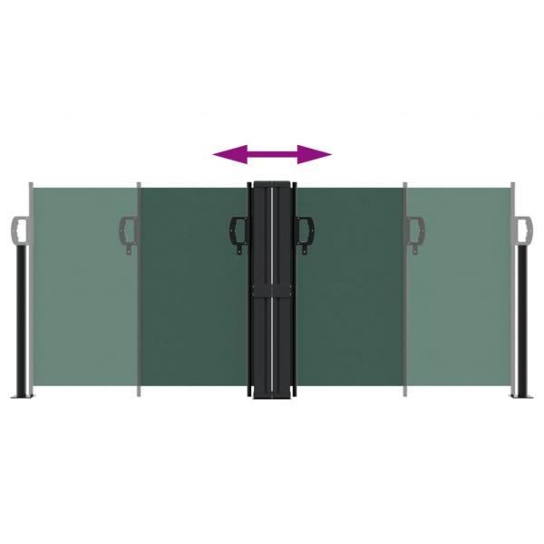 Seitenmarkise Ausziehbar Dunkelgrün 100x1000 cm