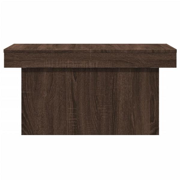 Couchtisch Braun Eichen-Optik 80x55x40 cm Holzwerkstoff