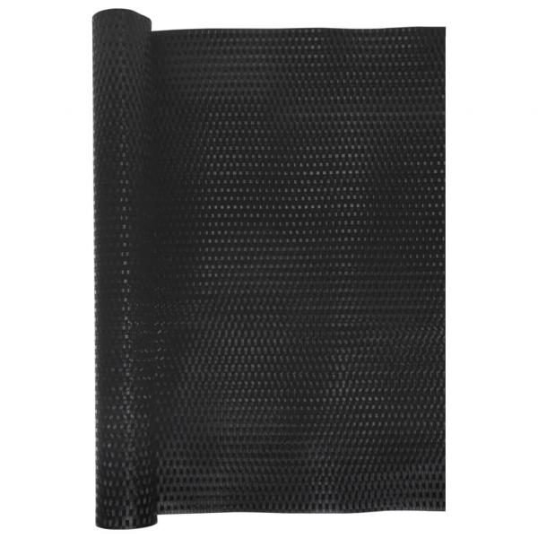 Balkon-Sichtschutz Schwarz 600x100 cm Poly Rattan