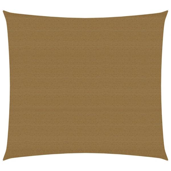 ARDEBO.de - Sonnensegel 160 g/m² Taupe 4x4 m HDPE