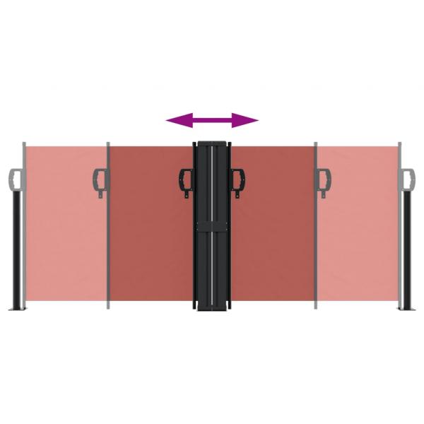Seitenmarkise Ausziehbar Terrakottarot 100x1000 cm