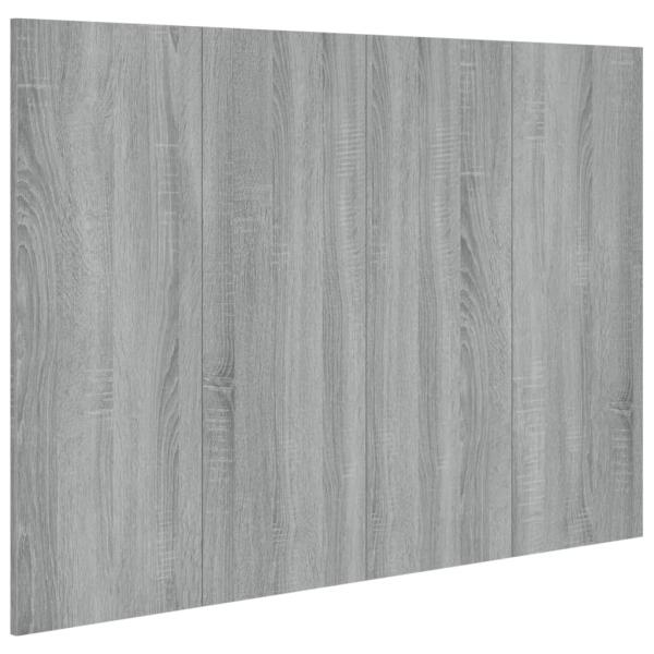 Kopfteil Grau Sonoma 120x1,5x80 cm Holzwerkstoff