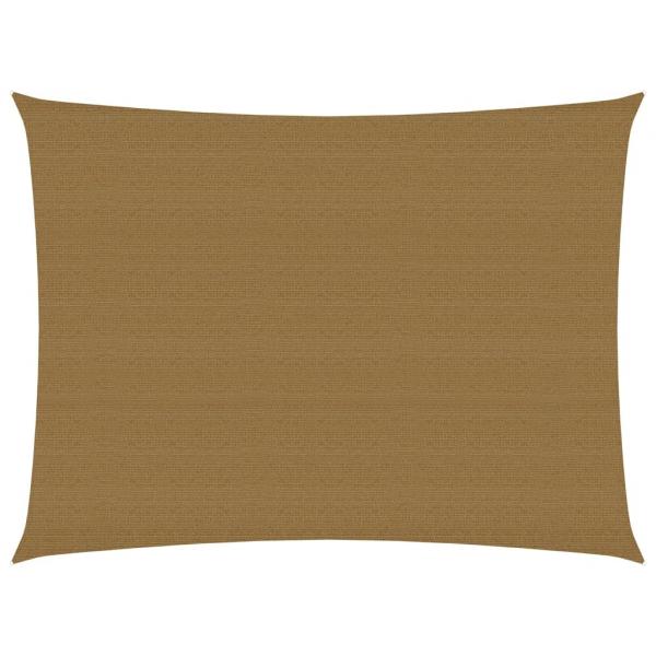 ARDEBO.de - Sonnensegel 160 g/m² Taupe 3,5x5 m HDPE