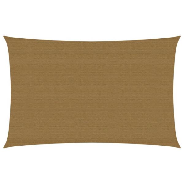 ARDEBO.de - Sonnensegel 160 g/m² Taupe 2,5x4,5 m HDPE