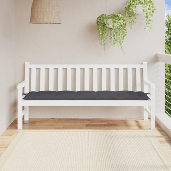 ARDEBO.de - Gartenbank-Auflage Anthrazit 180x50x7 cm Oxford-Gewebe