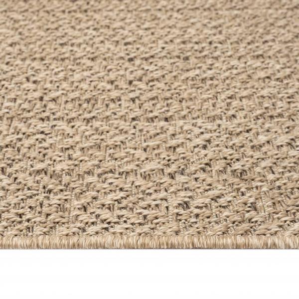 Teppich ZIZUR 240x240 cm Jute-Optik Indoor und Outdoor